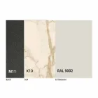 Utdragbart matbord till 298 cm i metall- och keramikskiva - Anaconda Viadurini