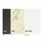 Utdragbart matbord till 298 cm i metall- och keramikskiva - Anaconda Viadurini