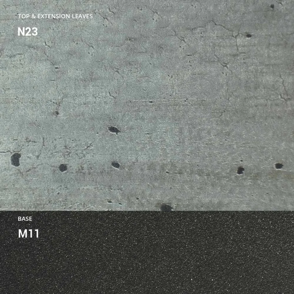 Utdragbart matbord till 298 cm i melamin Tillverkat i Italien - Fedemo Viadurini