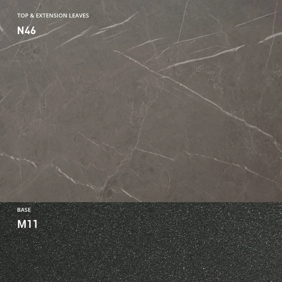 Utdragbart matbord till 298 cm i melamin Tillverkat i Italien - Fedemo Viadurini