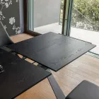 Utdragbart matbord till 298 cm i melamin Tillverkat i Italien - Fedemo Viadurini