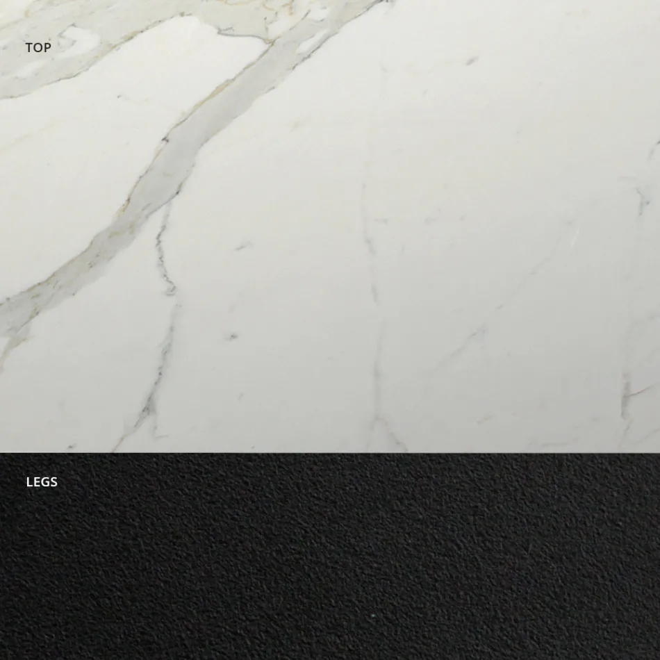 Utdragbart matbord till 300 cm i Hypermarble Made in Italy - Grotta Viadurini