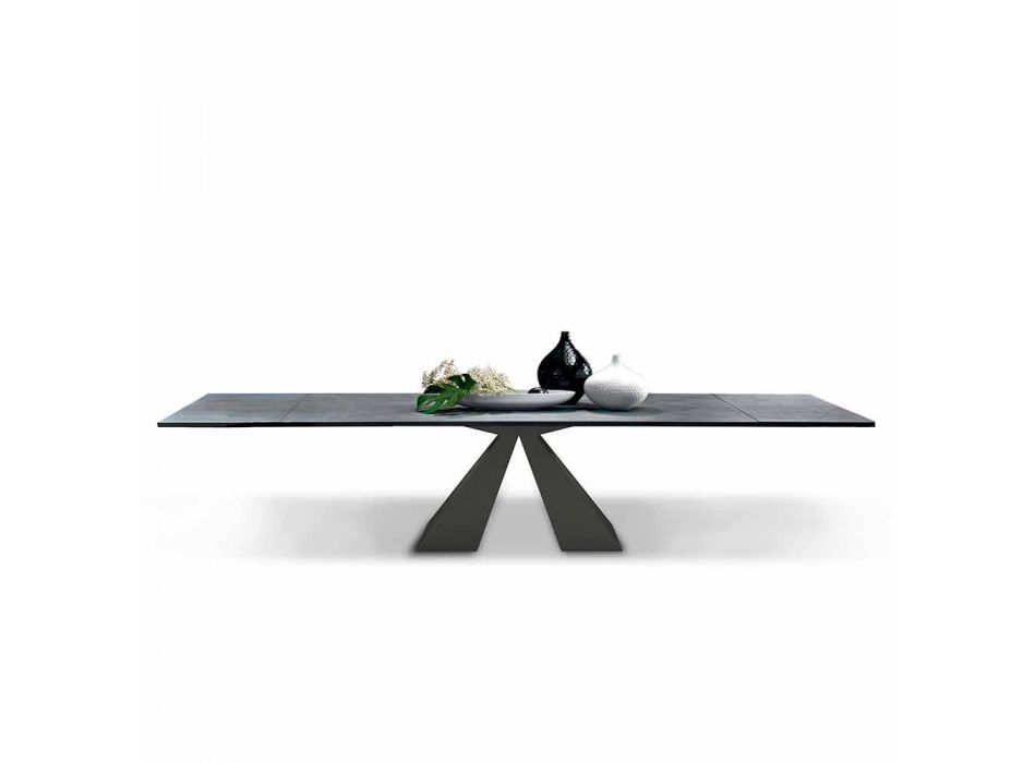 Utdragbart matbord till 300 cm i HPL-laminat Tillverkat i Italien - Dalmatinsk Viadurini