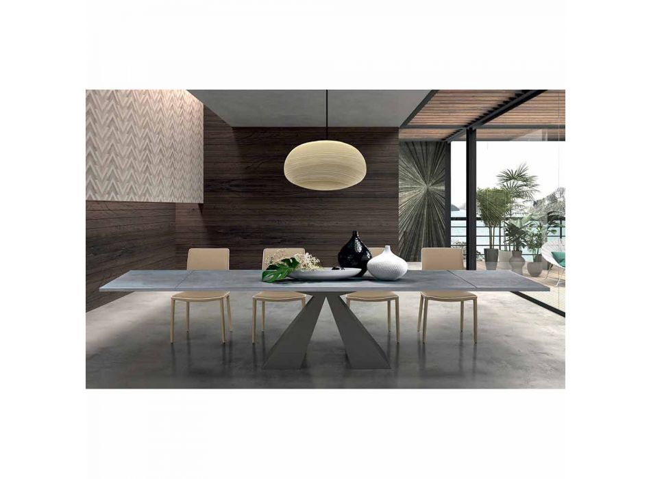 Utdragbart matbord till 300 cm i HPL-laminat Tillverkat i Italien - Dalmatinsk Viadurini