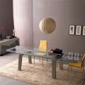 Matbord Utdragbart till 300 cm i trä- och glasskiva - Bedrio