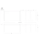 Matbord i metall Utdragbart till 310 cm Tillverkat i Italien - Euklid Viadurini