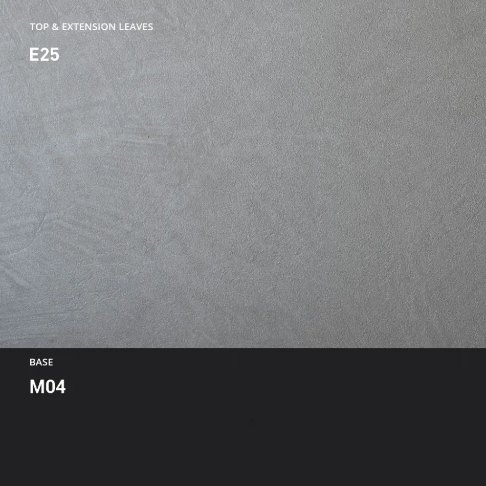 Matbord i metall Utdragbart till 310 cm Tillverkat i Italien - Euklid Viadurini