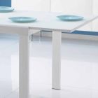 matbord med glasskiva Teo Viadurini