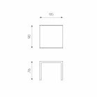 Utdragbart matbord med Teo glas topp Viadurini