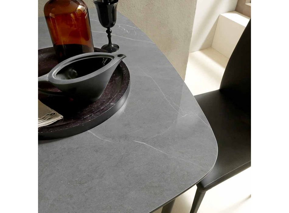 Utdragbart matbord Upp till 170 cm i keramik tillverkat i Italien - Tremiti Viadurini