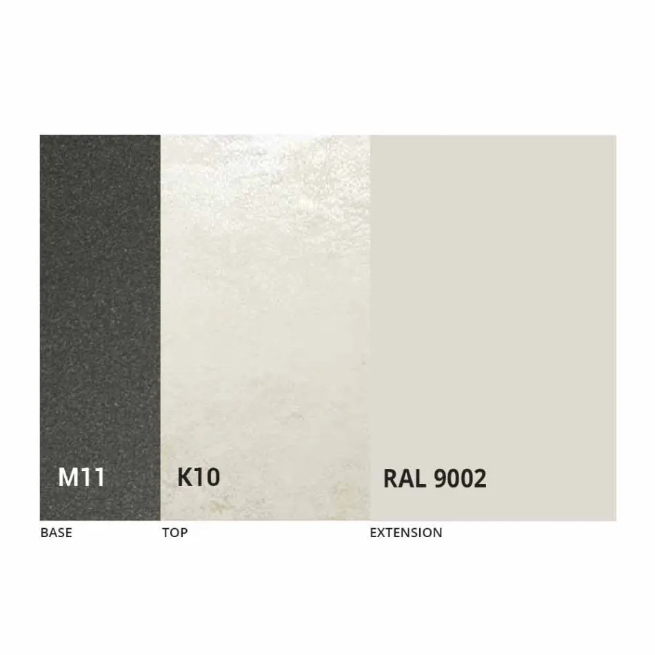 Utdragbart matbord Upp till 170 cm i keramik tillverkat i Italien - Tremiti Viadurini