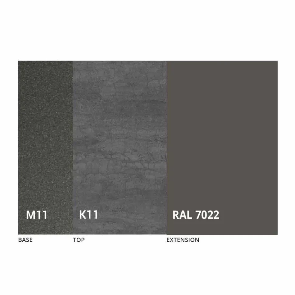 Utdragbart matbord Upp till 170 cm i keramik tillverkat i Italien - Tremiti Viadurini