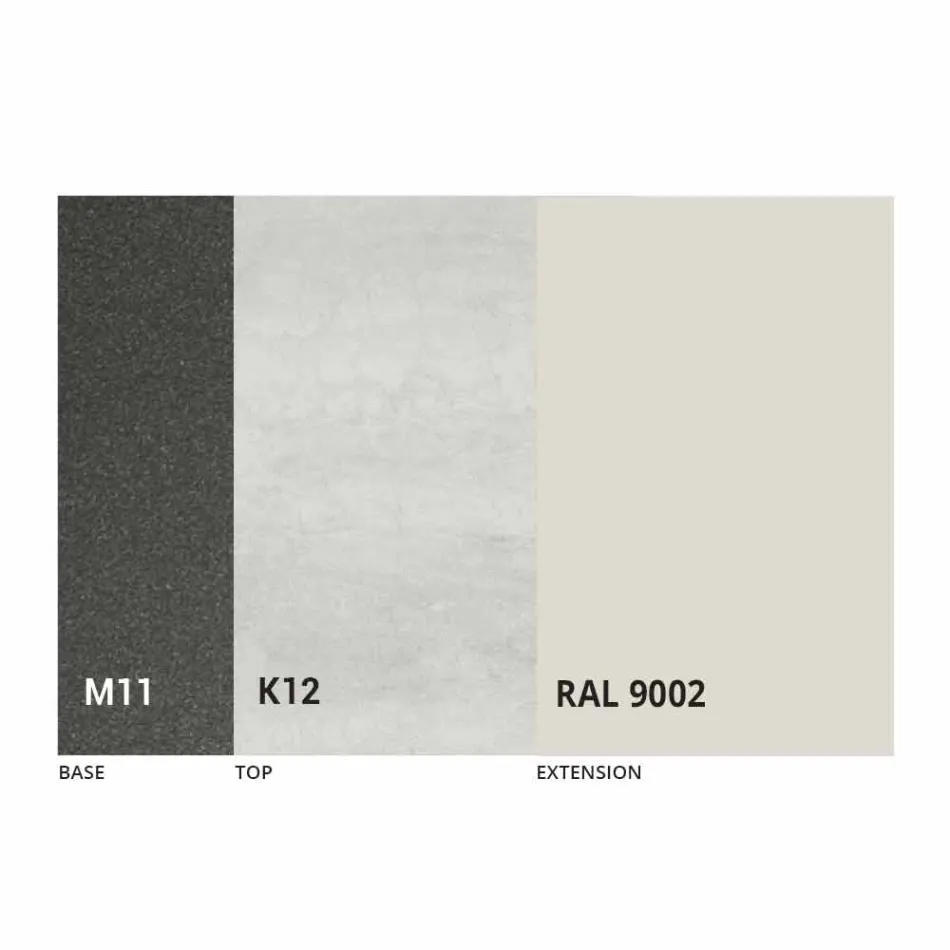 Utdragbart matbord Upp till 170 cm i keramik tillverkat i Italien - Tremiti Viadurini