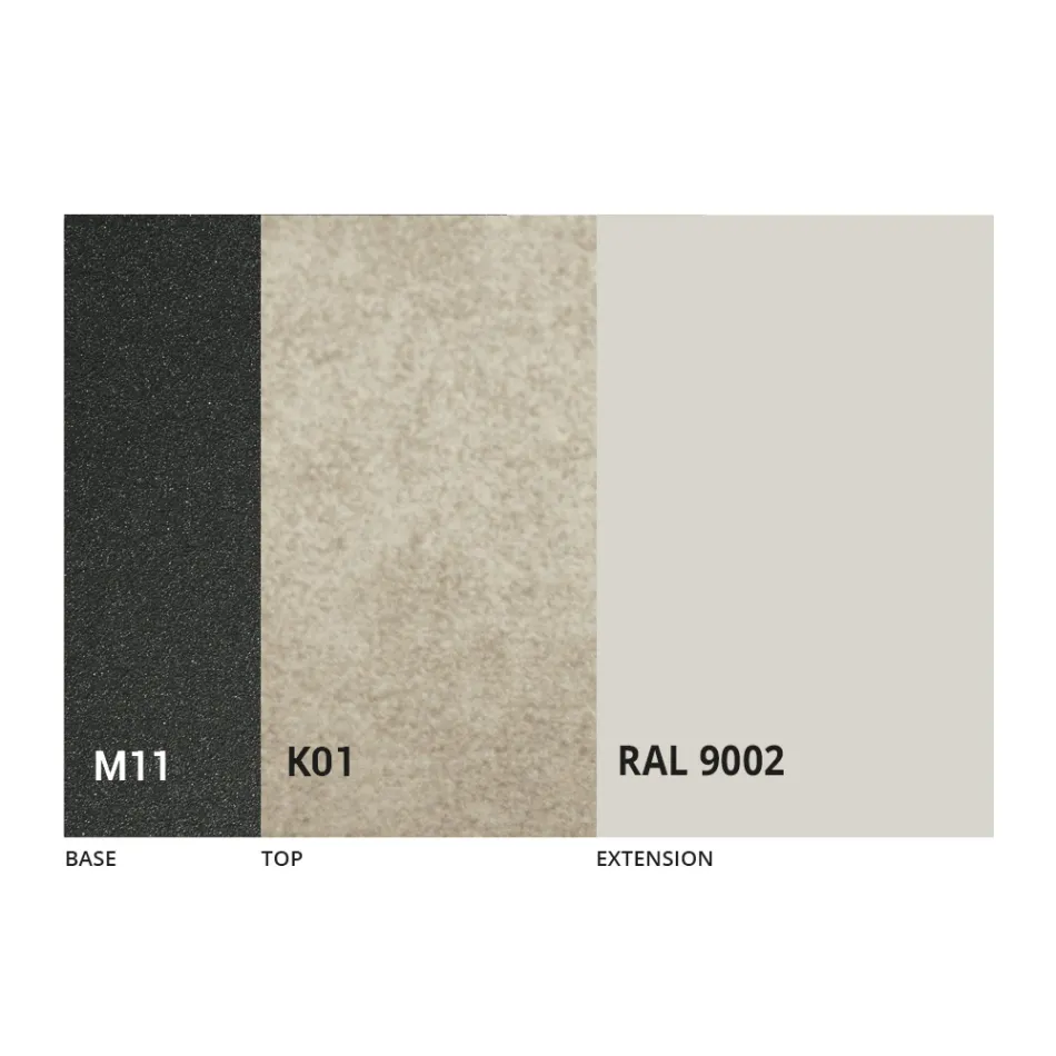 Utdragbart matbord Upp till 170 cm i keramik tillverkat i Italien - Tremiti Viadurini