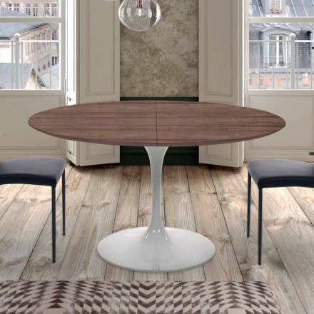 Utdragbart matbord upp till 170 cm i Laminat Made in Italy - Dollars Viadurini