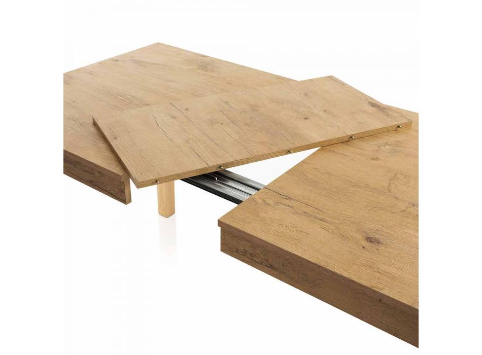 Utdragbart matbord Upp till 170 cm i melamin tillverkat i Italien - Derino Viadurini