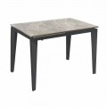 Utdragbart matbord Upp till 170 cm i modern metall och keramik - Syrta