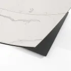 Utdragbart matbord Upp till 180 cm i keramik och stål - Catone Viadurini