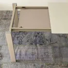 Utdragbart matbord Upp till 204 cm i Made in Italy Crystal - Palladio Viadurini