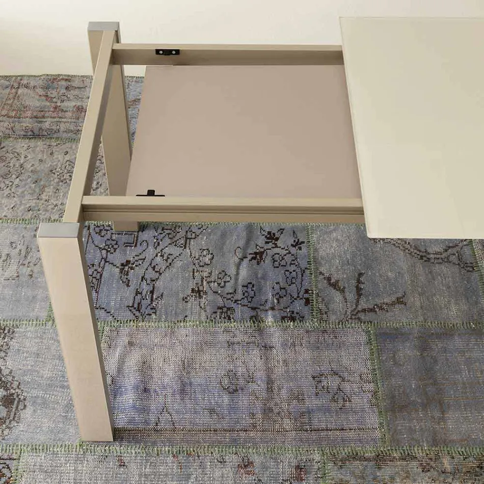 Utdragbart matbord Upp till 204 cm i Made in Italy Crystal - Palladio Viadurini