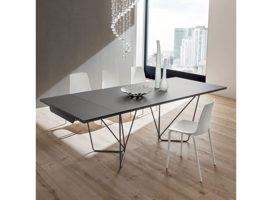 Utdragbart matbord upp till 280 cm i Fenix Made in Italy - Eolo Viadurini
