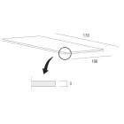 Utdragbart matbord upp till 280 cm i Fenix Made in Italy - Eolo Viadurini