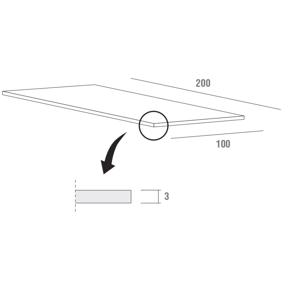 Utdragbart matbord upp till 280 cm i Fenix Made in Italy - Eolo Viadurini