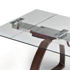 Utdragbart matbord upp till 280 cm i glas Made in Italy - Antimo Viadurini