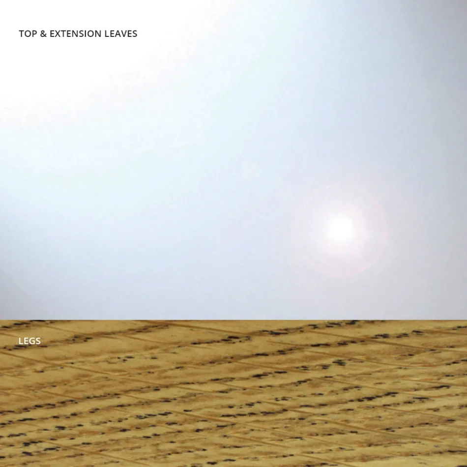 Utdragbart matbord upp till 280 cm i glas Made in Italy - Antimo Viadurini