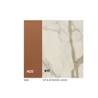 Utdragbart matbord upp till 280 eller 298 cm Keramik Metall - Revia Viadurini