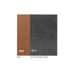 Utdragbart matbord upp till 280 eller 298 cm Keramik Metall - Revia Viadurini