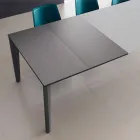 Utdragbart matbord Upp till 290 cm i Made in Italy Crystal - Polonio Viadurini