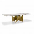 Lyxigt utdragbart bord Upp till 294 cm i Made in Italy Marmor Stengods - Makro