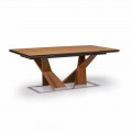 Utdragbart matbord Upp till 294 cm i trä Made in Italy - Monique
