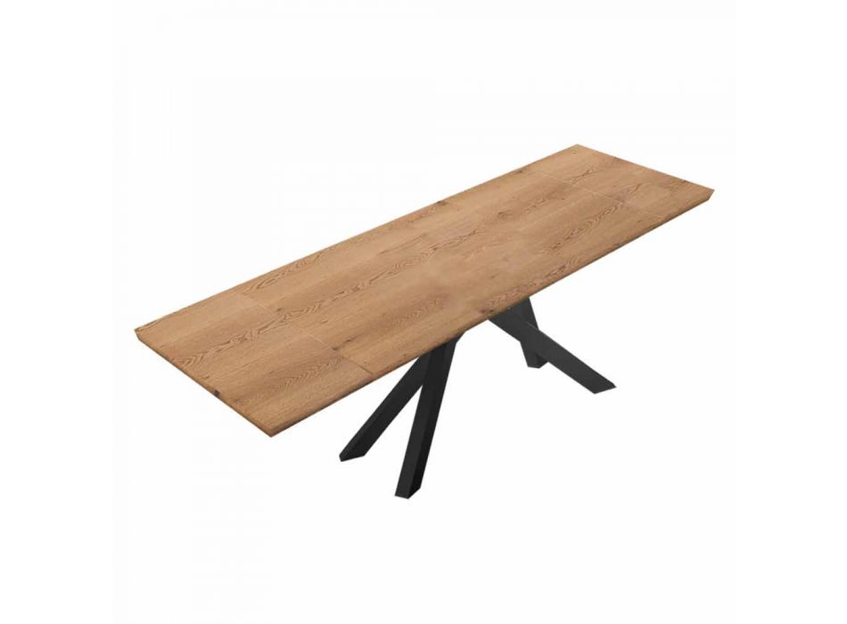 Utdragbart matbord upp till 300 cm i laminat Made in Italy - Settimmio Viadurini