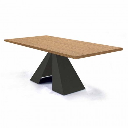 Utdragbart matbord upp till 300 cm i trä Made in Italy - Dalmatisk Viadurini
