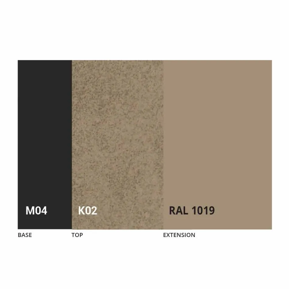 Utdragbart matbord Upp till 310 cm i keramik tillverkat i Italien - Pitagora Viadurini