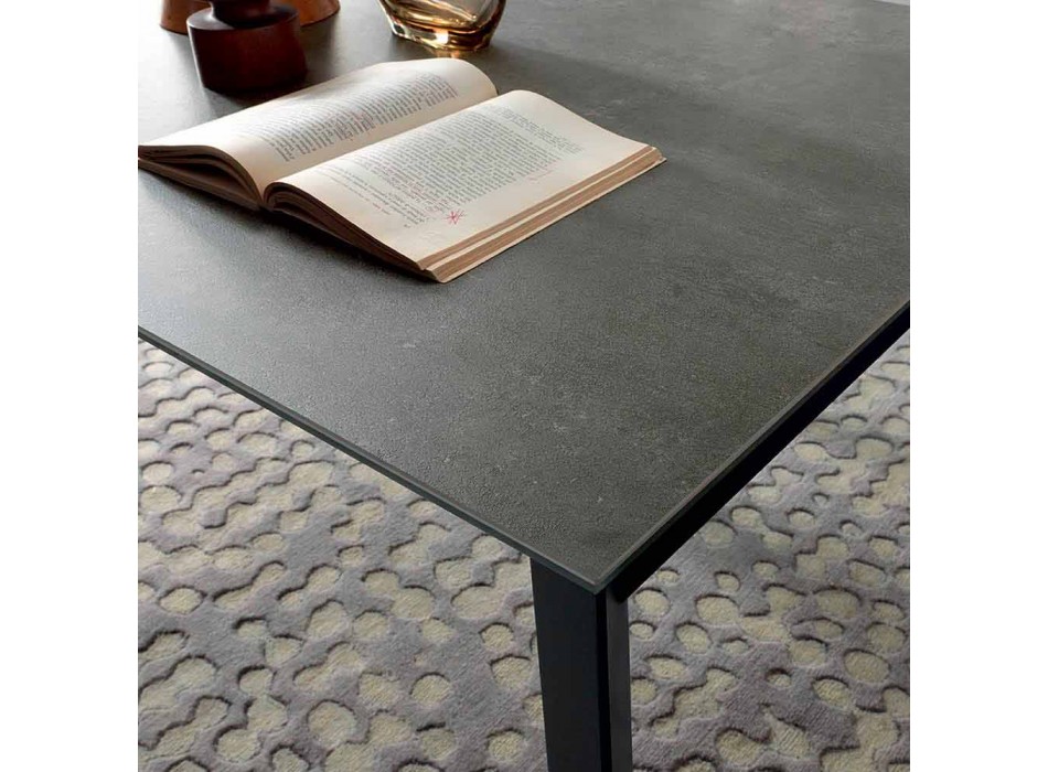 Utdragbart matbord Upp till 310 cm i keramik tillverkat i Italien - Pitagora Viadurini