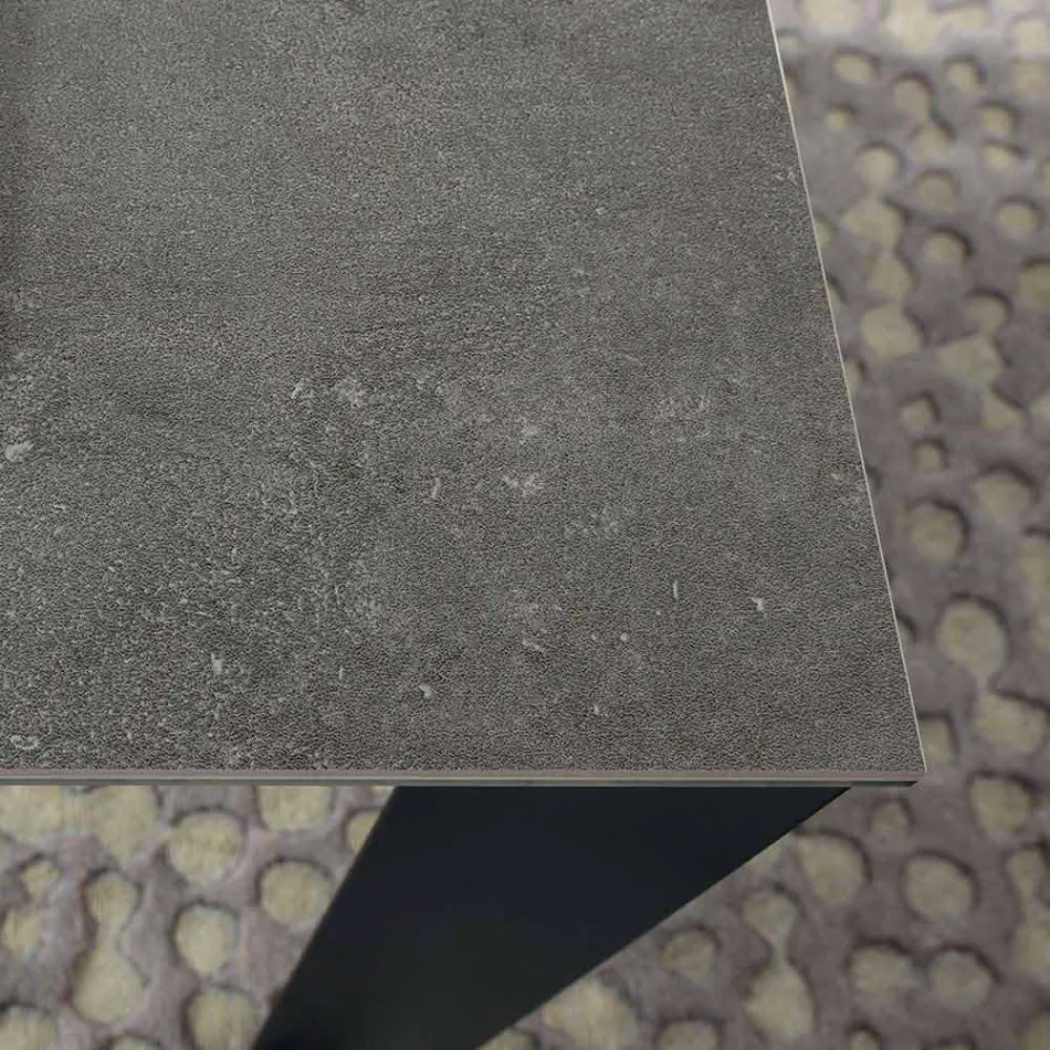 Utdragbart matbord Upp till 310 cm i keramik tillverkat i Italien - Pitagora Viadurini