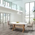 Utdragbart matbord Upp till 315 cm i massivt trä - Massimo Viadurini