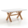 Utdragbart matbord Upp till 360 cm i massivt trä - Massimo