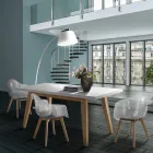 Utdragbart matbord Upp till 315 cm i Mdf och massivt trä - Paolo Viadurini