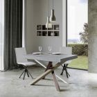 Utdragbart matbord upp till 440 cm av Made in Italy Design - Rally Viadurini