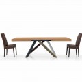 Utdragbart matbord upp till 450 cm i laminerat tillverkat i Italien - Salentino