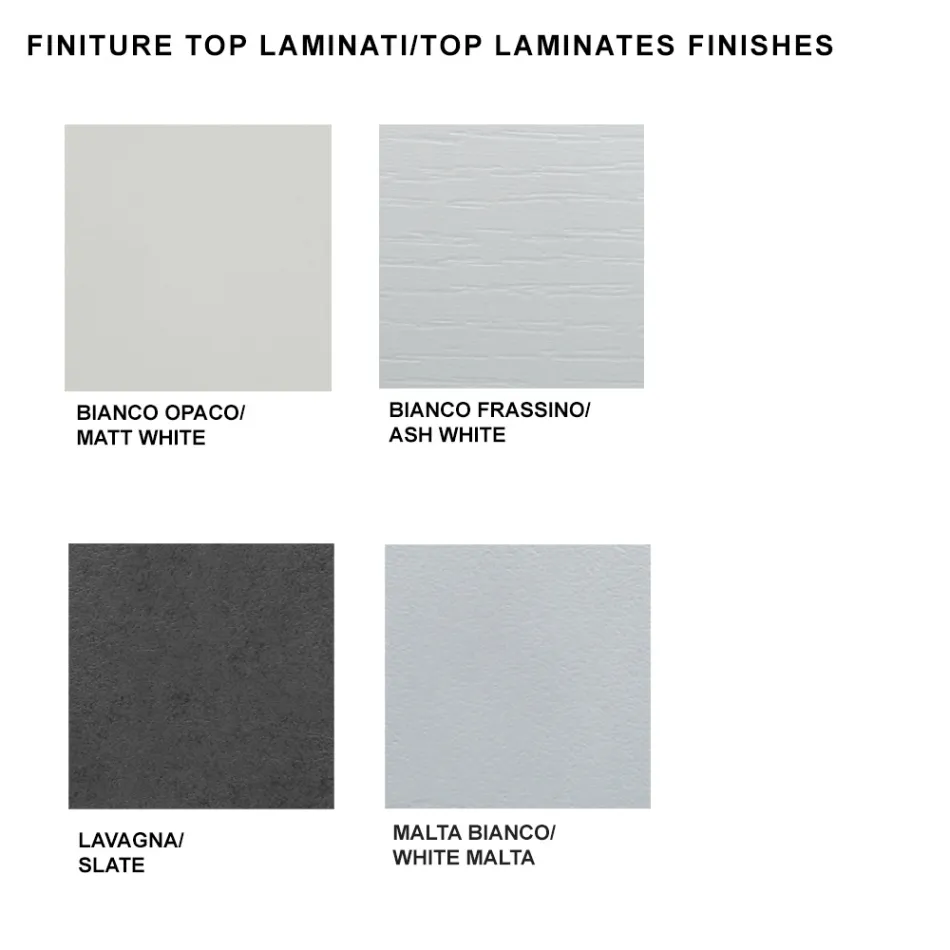 Utdragbart matbord upp till 450 cm i laminat Made in Italy - Salentino Viadurini