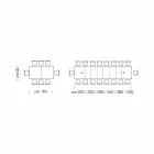 Utdragbart matbord upp till 450 cm i laminat tillverkat i Italien - Salentino Viadurini