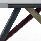 Utdragbart matbord upp till 450 cm i laminat tillverkat i Italien - Salentino Viadurini