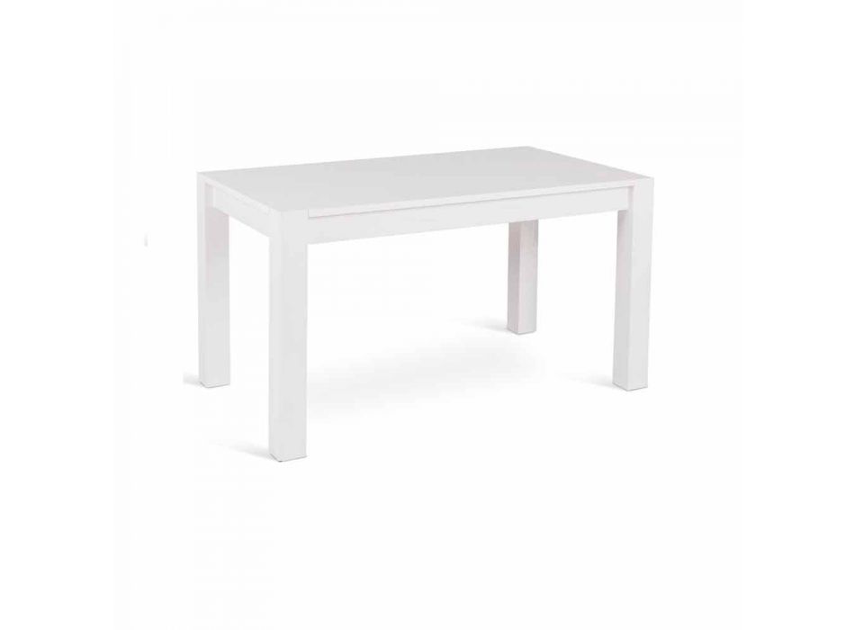 Extensible matbord i ek Phaedrus, tillverkad i Italien Viadurini