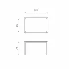 Extendable matbord i Fedro ek, tillverkad i Italien Viadurini
