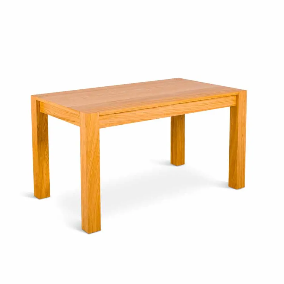 Extensible matbord i ek Phaedrus, tillverkad i Italien Viadurini